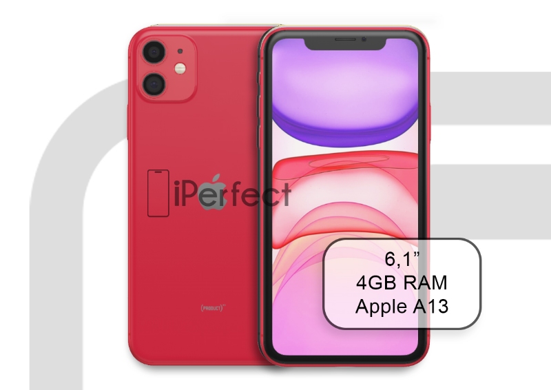 Apple iPhone 11 64GB Piros (A)