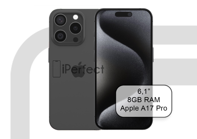 Apple iPhone 15 Pro 128GB Black Titanium (A)