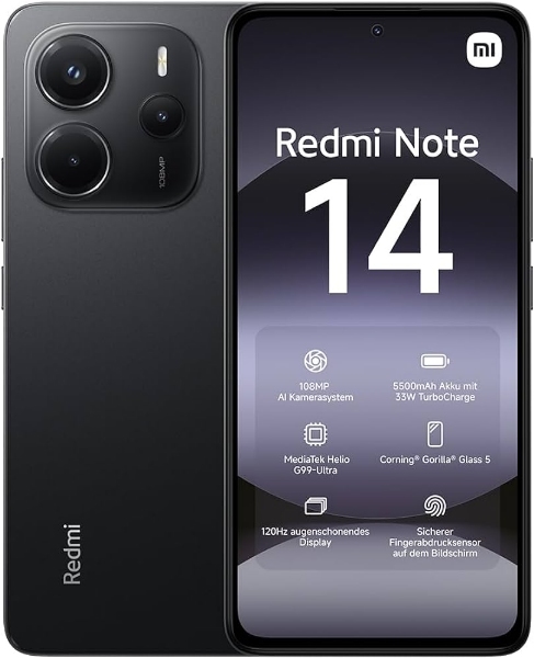 Xiaomi Redmi Note 14 4G 6/128GB Midnight Black